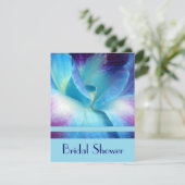 Blue Orchid Bridal Shower Invitation (Standing Front)
