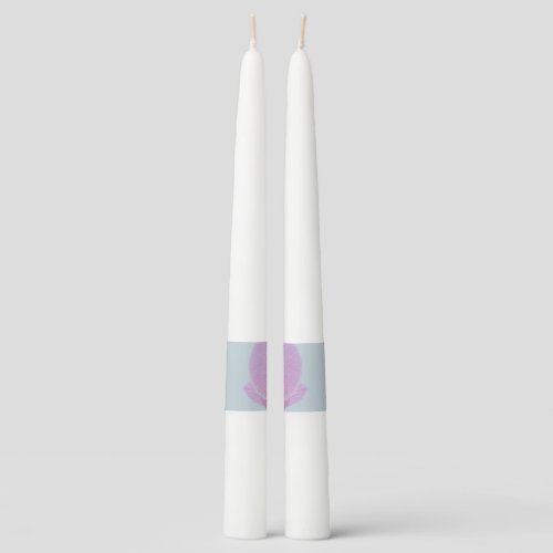 Blue orchid funeral memorial taper candle