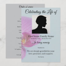 Blue orchid order of service
