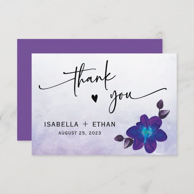 Blue Orchid Wedding (Front/Back)