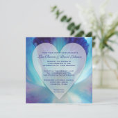 Blue Orchid Wedding Invitation (Standing Front)