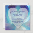 Blue Orchid Wedding Invitation
