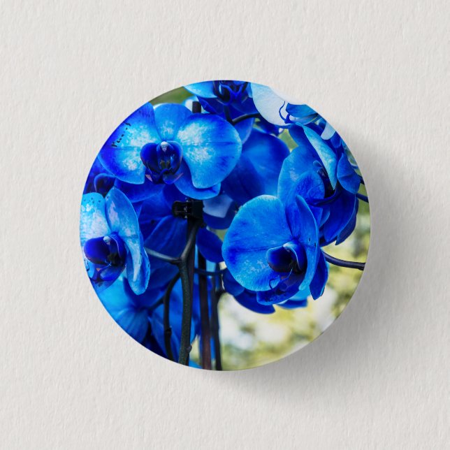 Blue orchids button (Front)