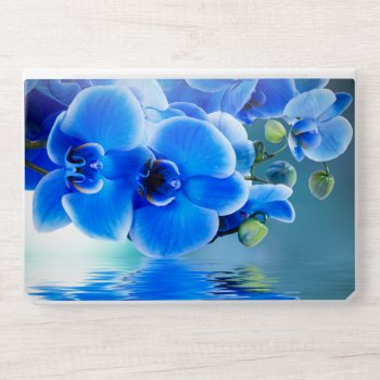 Blue Orchids Hp Laptop Skin by FantasyCases at Zazzle