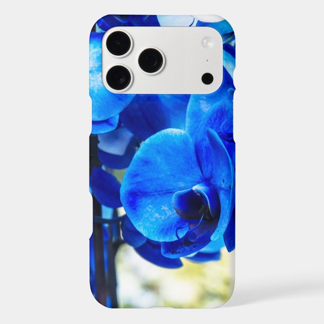 Blue orchids iphone case (Back)