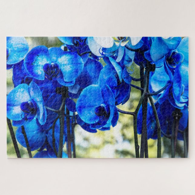 Blue orchids jigsaw puzzle (Horizontal)