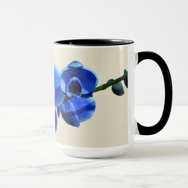 Blue orchids mug (Right)