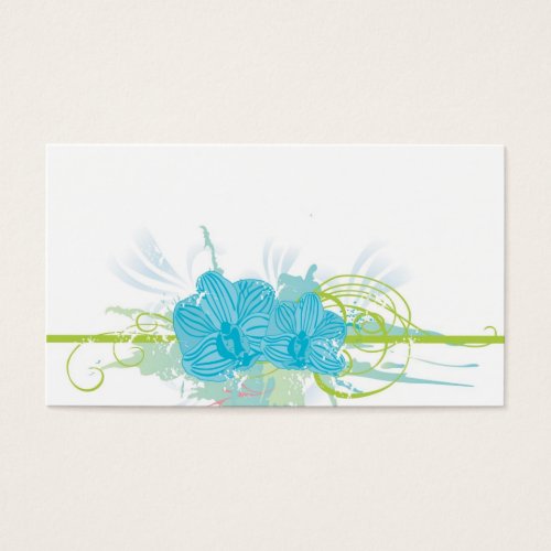 Blue orchids Profile Card Business Card