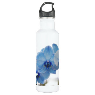 Blue Orchids Stainless Steel Water Bottle