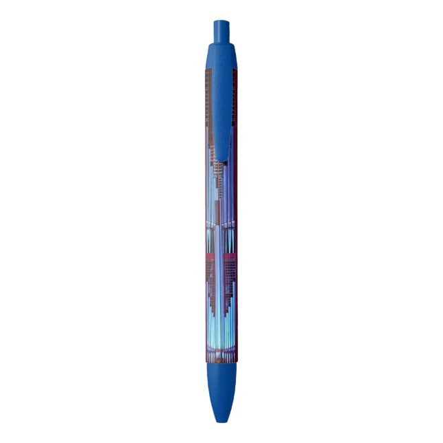 Blue organ pipes pen (Back (Vertical))