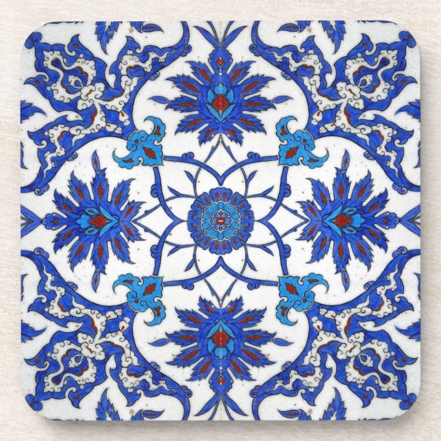Blue Orient Beverage Coaster (Front)