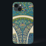 Blue Oriental Designs with Smiling Faces iPhone 13 Case<br><div class="desc">Magnificent blue oriental designs and floral print make up this amazing piece. Smiling faces peer out at you from with the designs. Purchase a copy today!</div>