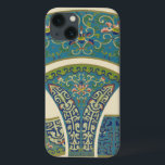 Blue Oriental Designs with Smiling Faces iPhone 13 Case<br><div class="desc">Magnificent blue oriental designs and floral print make up this amazing piece. Smiling faces peer out at you from with the designs. Purchase a copy today!</div>