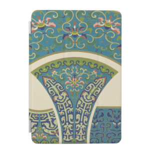 Blue Oriental Designs with Smiling Faces iPad Mini Cover