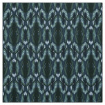 Blue Oriental Geometric ornament abstract Fabric