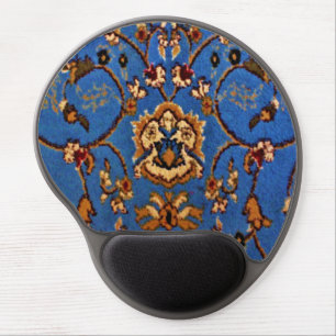 Blue Oriental Rug Gel Mouse Pad