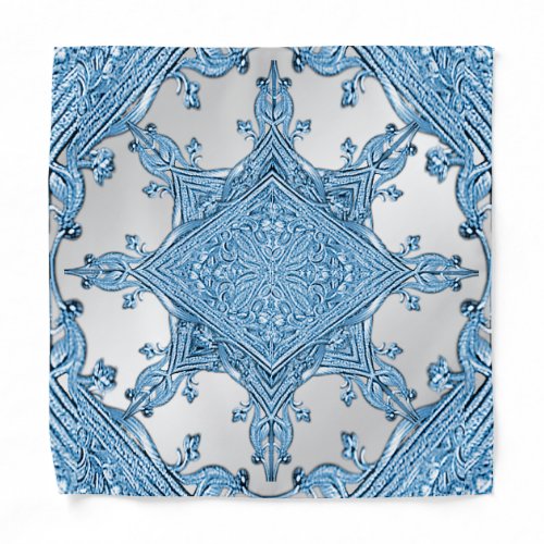 Blue Ornamental Bandana