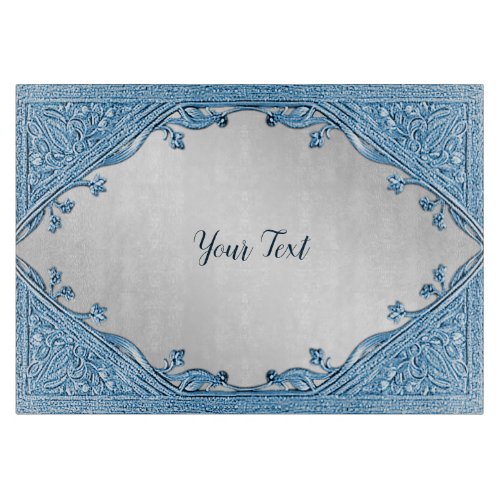 Blue Ornamental Cutting Board