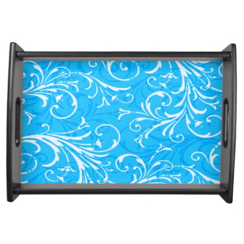 Blue Ornamental Serving Tray