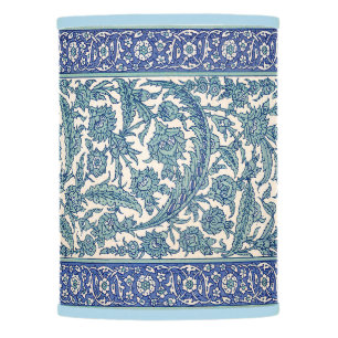 Blue Ornate Floral Arabic Pattern Lamp Shade