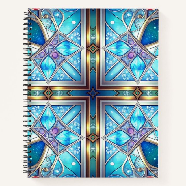 Blue Ornate Notebook (Front)