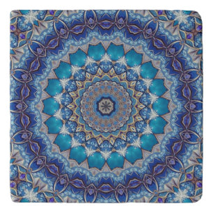 Blue Ornate Trivet