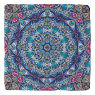 Blue Ornate Trivet