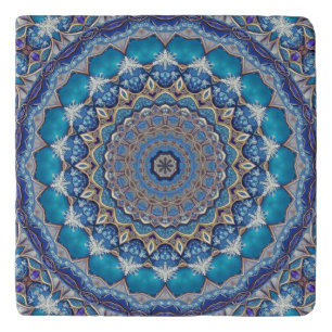 Blue Ornate Trivet