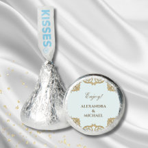 Blue Ornate Victorian Vintage Wedding