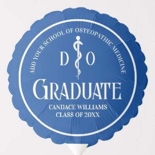 Blue Osteopathic Medical School Graduation Party Balloon