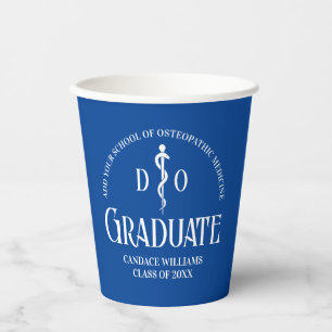 Blue Osteopathic Medical School Graduation Party Paper Cups