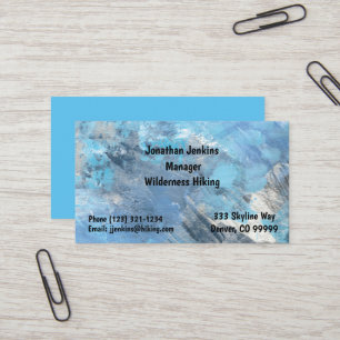 Blue Outdoorsy Standard, 3.5" x 2.0" Business Card