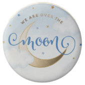 Blue Over the Moon Baby Shower Dipped Oreos (Front)