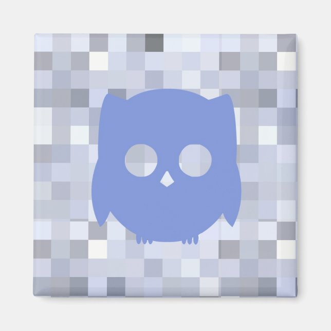Blue Owl 2 Inch Magnet (Front)