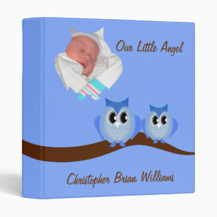 Blue Owl Baby Book Binder