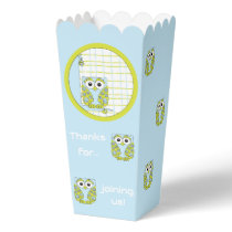 Blue Owl Baby Shower Favor Boxes