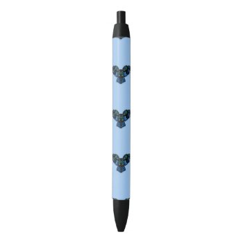 Blue Owl Black Ink Pen