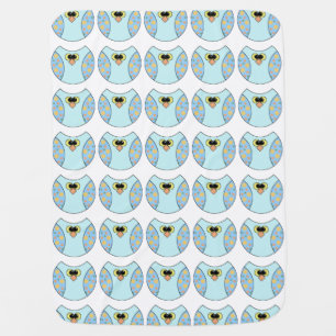 Blue Owl Boys Receiving Blanket