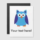 Blue owl cartoon (Front/Back)