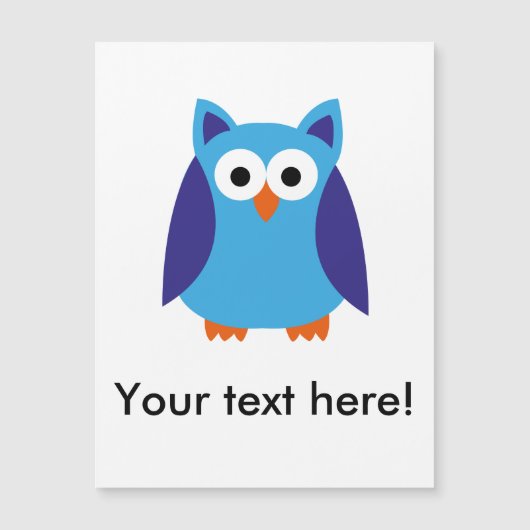 Blue owl cartoon (Front)