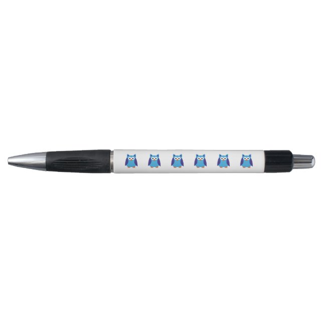 Blue owl cartoon pen (Front)