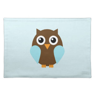 Blue Owl Cloth Placemat