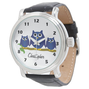 Blue Owl Design Personalised Watch