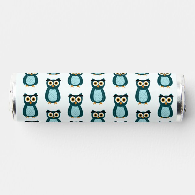 Blue Owl illustration Breath Savers® Mints (Front)