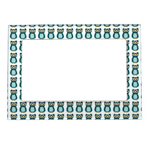 Blue Owl illustration Magnetic Frame
