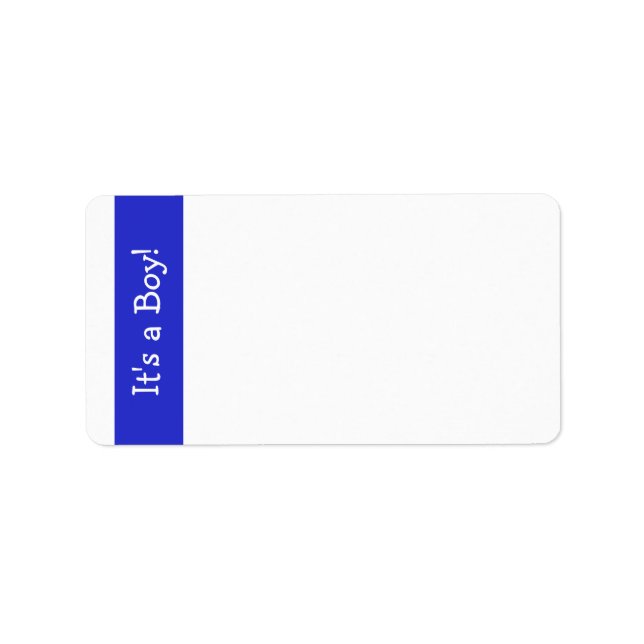 Blue Owl "It's a Boy" Address Labels (Front)