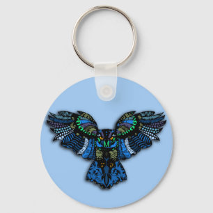 Blue Owl Keychain