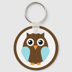 Blue Owl Keychain