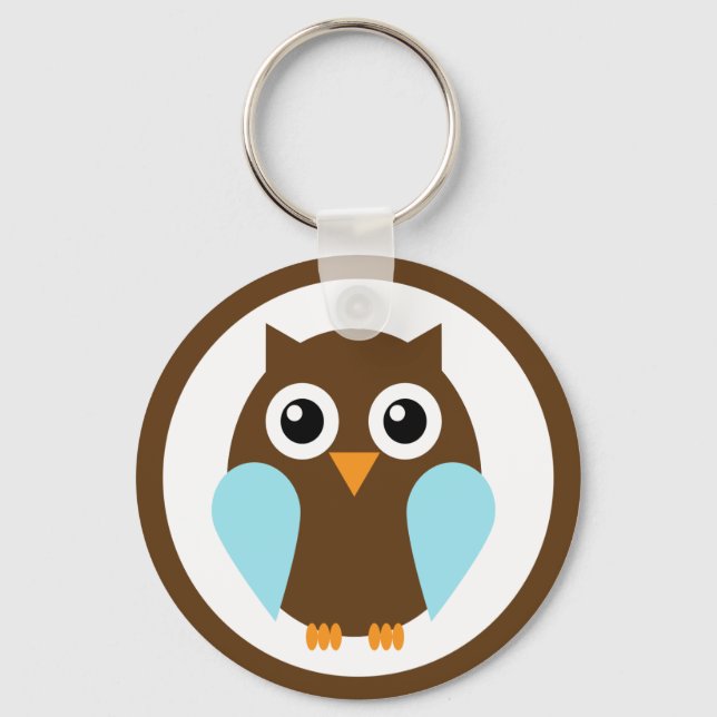 Blue Owl Keychain (Front)