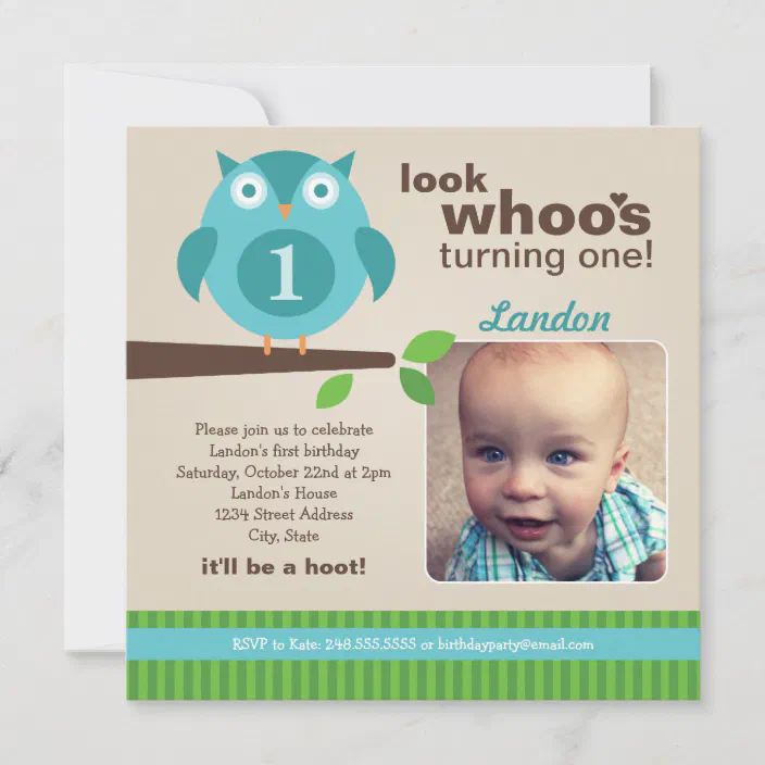 one children's birthday party invitations aqua and pink, twins